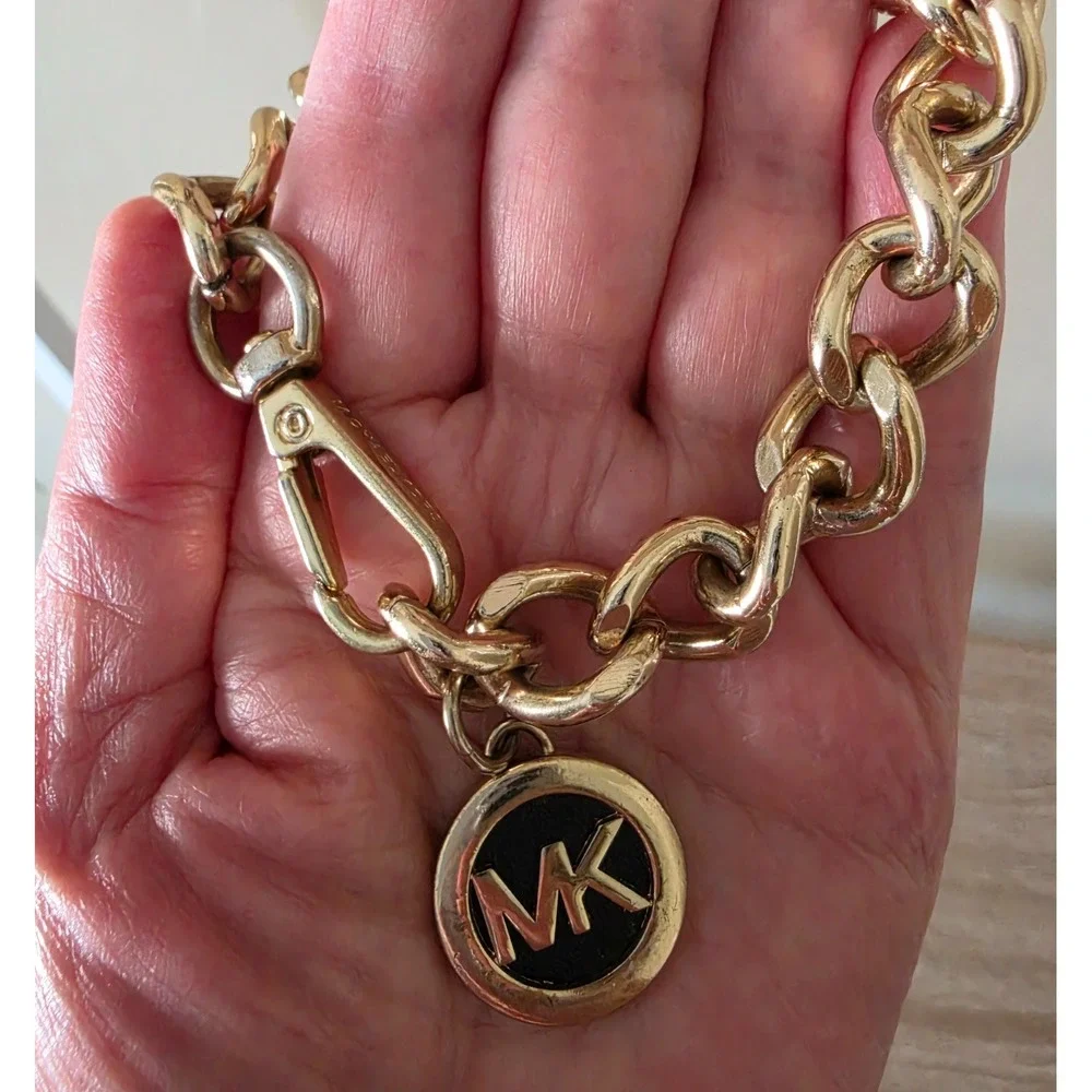 MICHAEL KORS Gold Chain Logo Chain Handler Replacement Strap for Handbag 39'